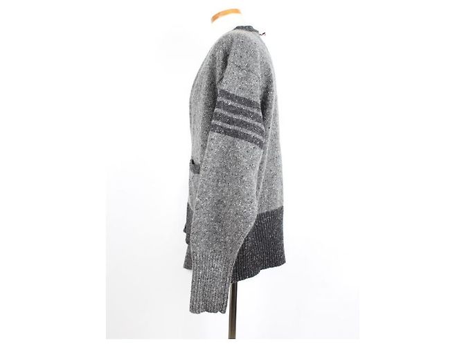 Thom Browne Mohair-Tweed-Wollcardigan - Ansicht 3