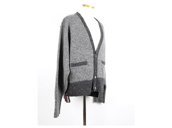 Thom Browne Mohair-Tweed-Wollcardigan - Ansicht 6