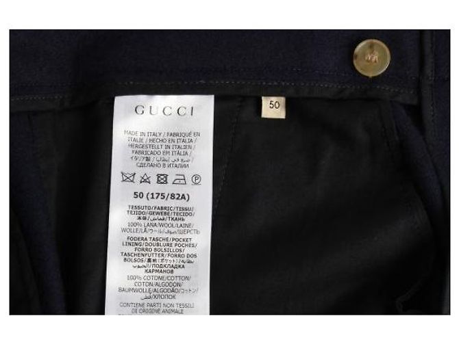 Gucci Classic Backpatch Wool Men's Slacks Pants - view 7