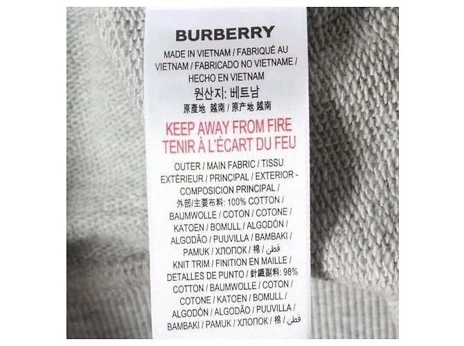 Burberry Logo Sweatshirt Grau - Ansicht 8