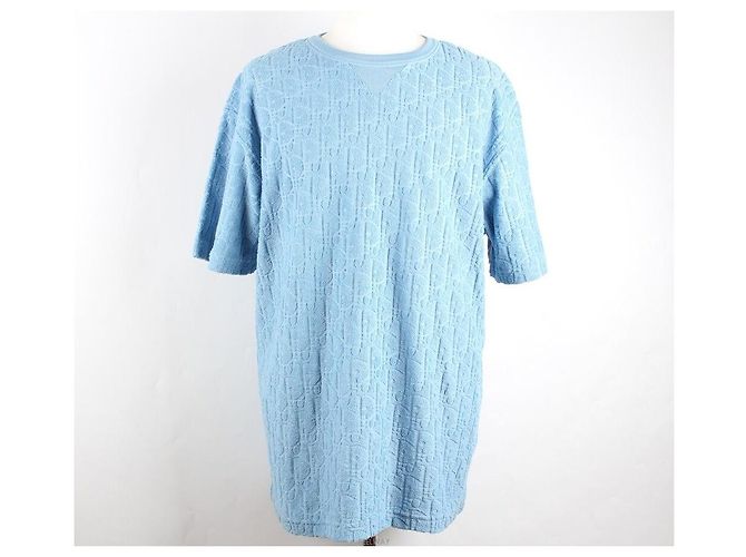 Dior Oblique Terry Cotton Jacquard Short Sleeve Blue XL - Ansicht 2