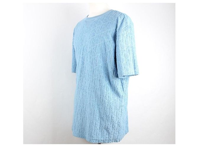 Dior Oblique Terry Cotton Jacquard Short Sleeve Blue XL - Ansicht 3