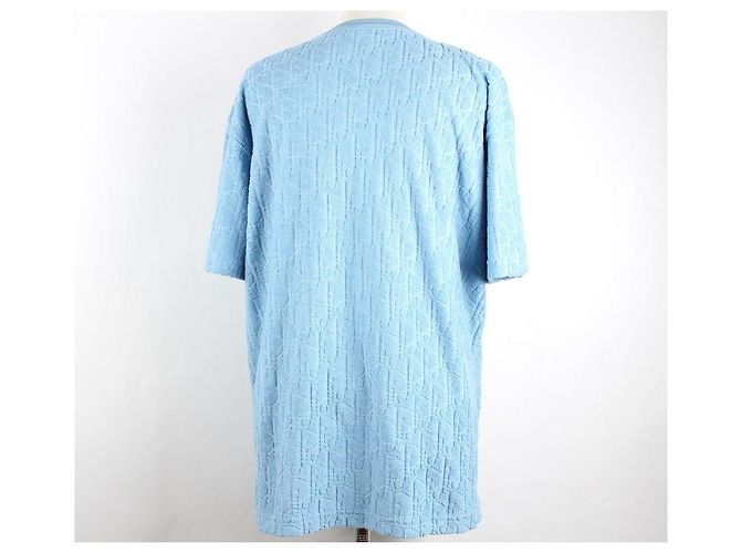 Dior Oblique Terry Cotton Jacquard Short Sleeve Blue XL - Ansicht 5