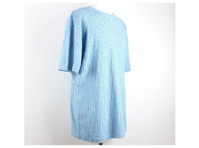 Dior Oblique Terry Cotton Jacquard Short Sleeve Blue XL - Ansicht 7