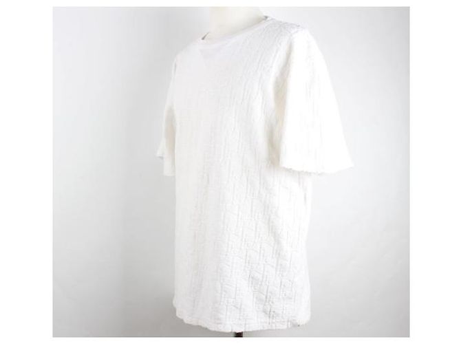 Dior Oblique Terry Cotton Kurzarmshirt Weiß - Ansicht 3
