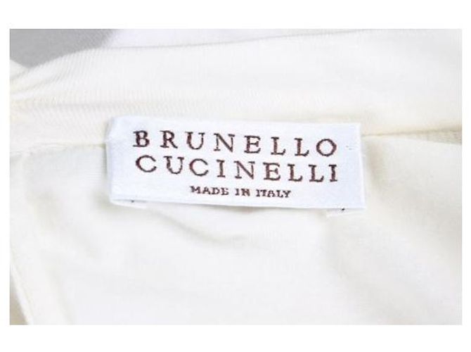 Brunello Cucinelli T-Shirt mit kurzen Ärmeln und Perlen - Ansicht 8