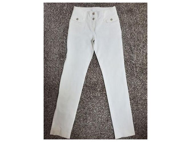 Dolce & Gabbana Pantalones vaqueros slim stretch para mujer Blanco - vista 2