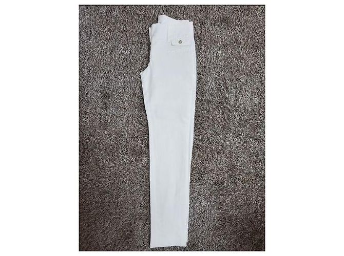Dolce & Gabbana Pantalones vaqueros slim stretch para mujer Blanco - vista 4