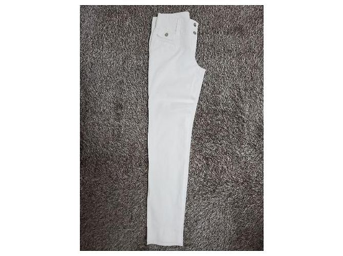 Dolce & Gabbana Pantalones vaqueros slim stretch para mujer Blanco - vista 5