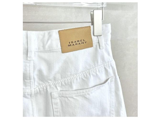 Isabel Marant Pantalones de denim blancos Bettan - vista 4