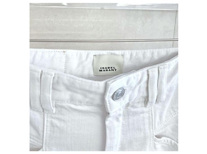 Isabel Marant Pantalones de denim blancos Bettan - vista 5