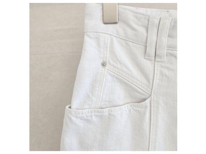 Isabel Marant Pantalones de denim blancos Bettan - vista 6