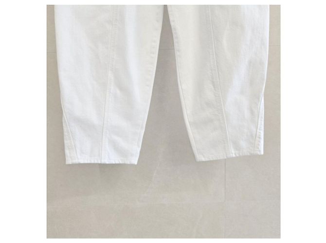 Isabel Marant Pantalones de denim blancos Bettan - vista 8