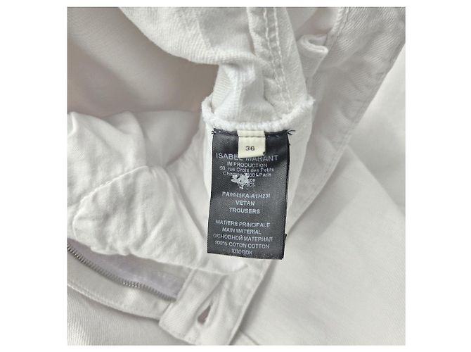 Isabel Marant Pantalones de denim blancos Bettan - vista 9