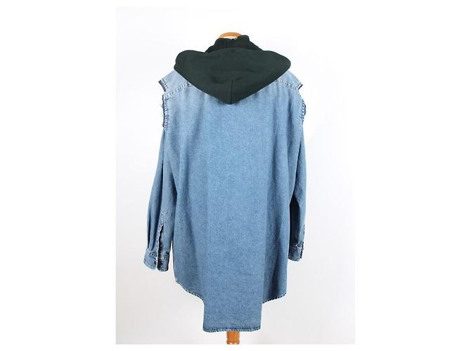 Balenciaga Denim-Hemd mit Doppelschicht - Ansicht 4