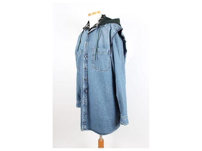 Balenciaga Denim-Hemd mit Doppelschicht - Ansicht 6