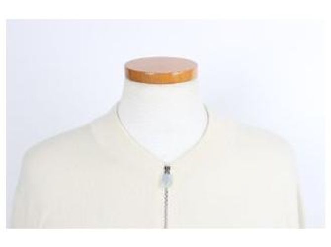 Hermès Leather Patch Wool Half-Zip Knit - view 5