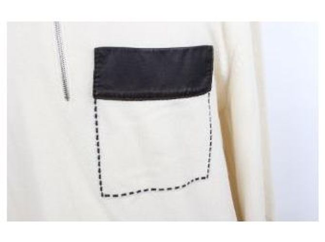 Hermès Leather Patch Wool Half-Zip Knit - view 6