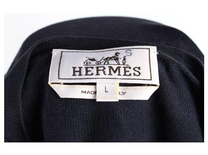 Hermès Suede Leather Stitch Knit Navy - Ansicht 8