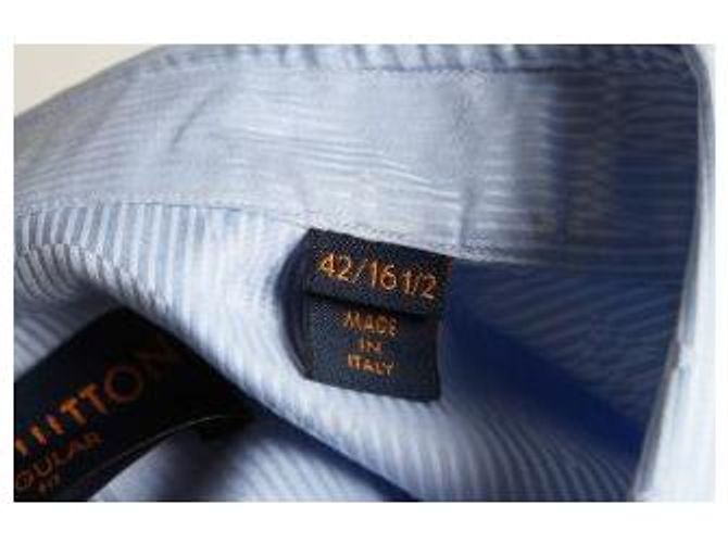 Louis Vuitton Camicia a righe Monogram Blue - vista 8