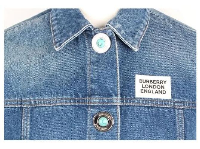 Giacca in denim Burberry blu - vista 2