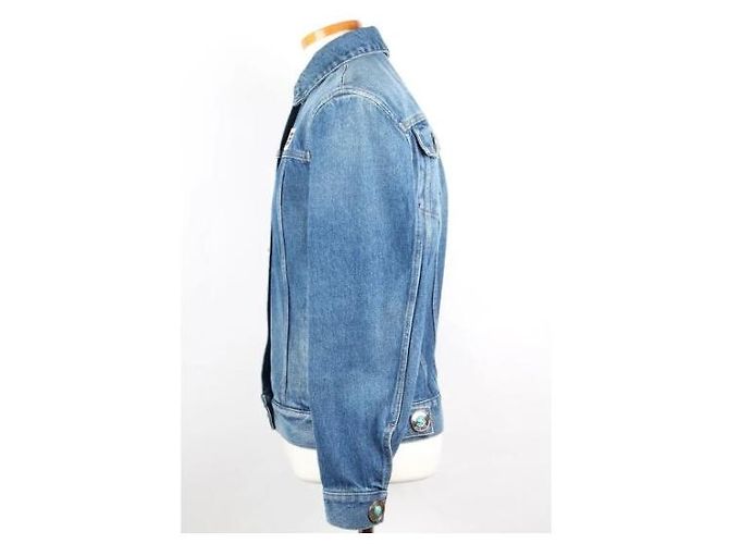 Giacca in denim Burberry blu - vista 4