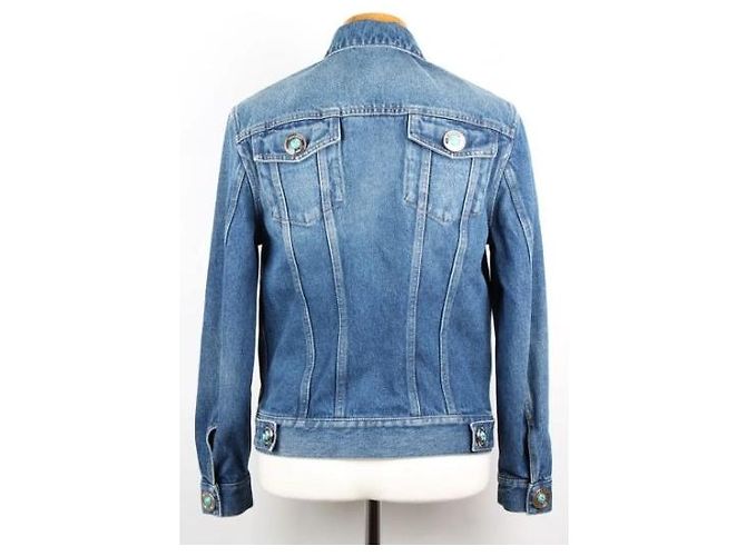 Giacca in denim Burberry blu - vista 5