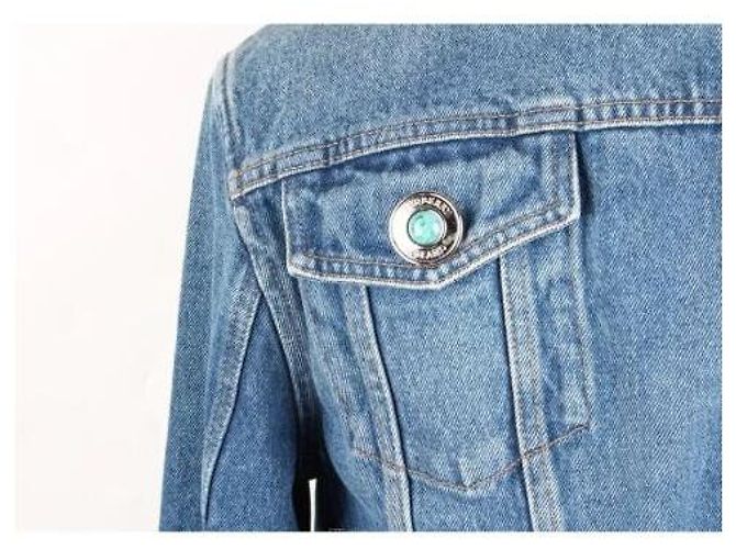 Giacca in denim Burberry blu - vista 6
