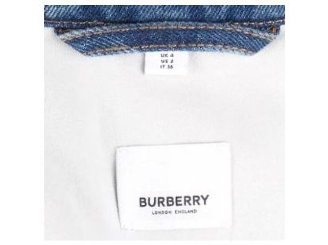 Giacca in denim Burberry blu - vista 8