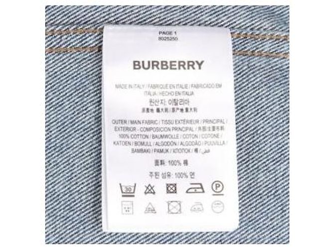 Giacca in denim Burberry blu - vista 9