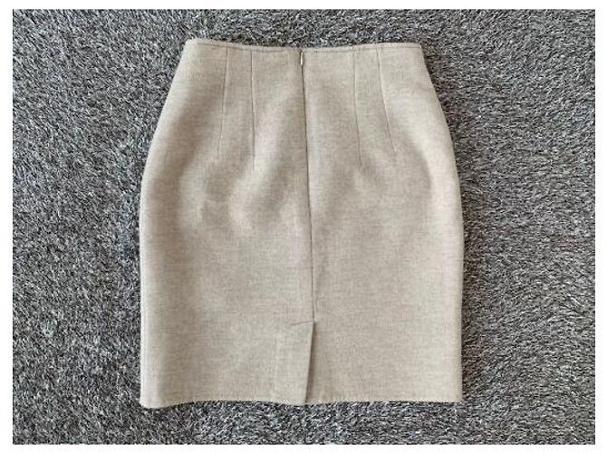Minifalda de cashmere Jil Sander beige - vista 5