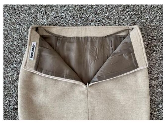 Minifalda de cashmere Jil Sander beige - vista 6