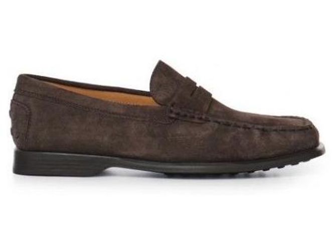 Tod's Mocassini slip-on in camoscio - vista 3