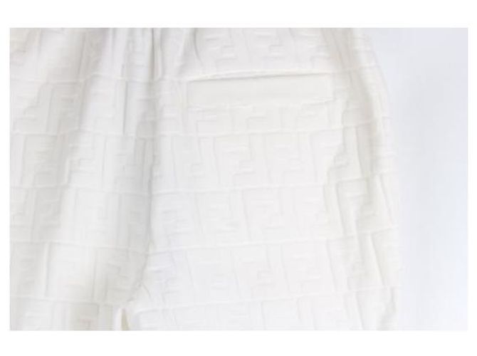 Fendi FF Logo Samthose Weiß - Ansicht 4