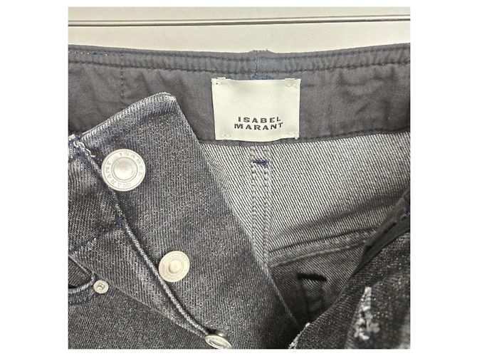 Isabel Marant Pantalones de denim Nilian Black Wash - vista 5
