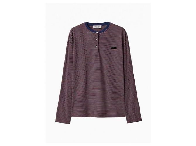 Miu Miu Camiseta de jersey a rayas - vista 4