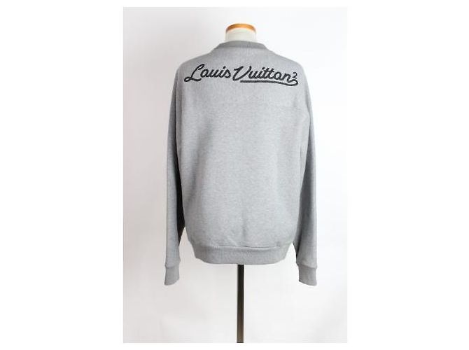 Louis Vuitton Sudadera de forro polar Nigo Logo Gray - vista 2