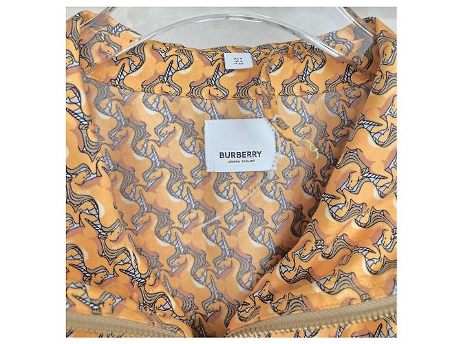 Burberry Seiden-Windjacke mit Einhorn-Print - Ansicht 10