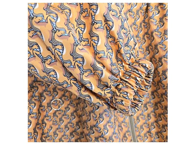 Burberry Seiden-Windjacke mit Einhorn-Print - Ansicht 8