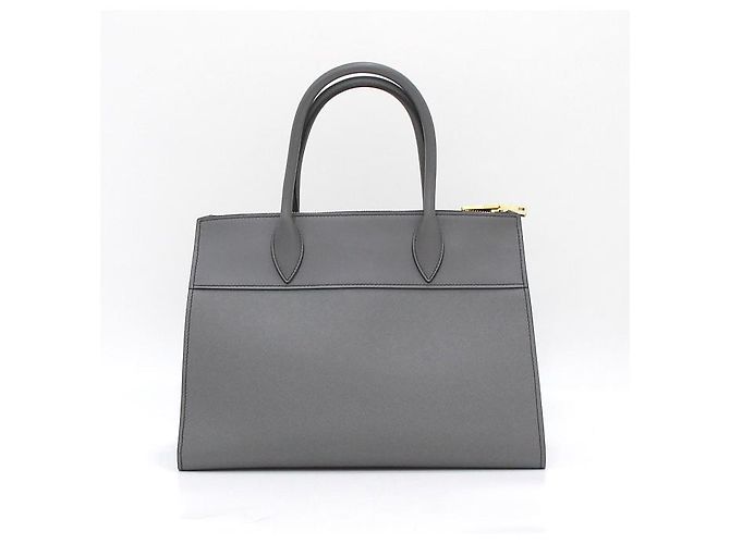 Prada Borsa Tote e Borsa a Spalla Paradigma in Pelle Saffiano Grigio - vista 5