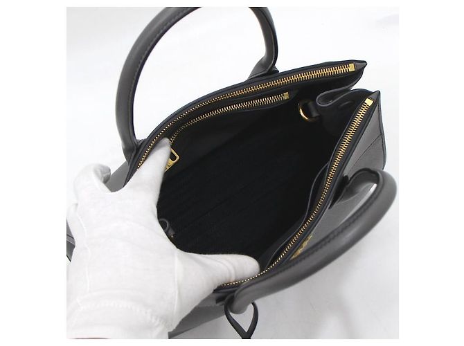 Prada Borsa Tote e Borsa a Spalla Paradigma in Pelle Saffiano Grigio - vista 6