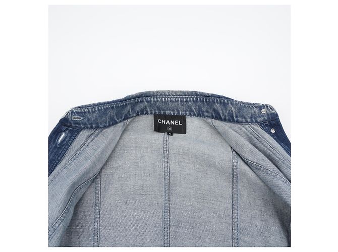 Chanel Crop Denim Jacke Größe - Ansicht 11