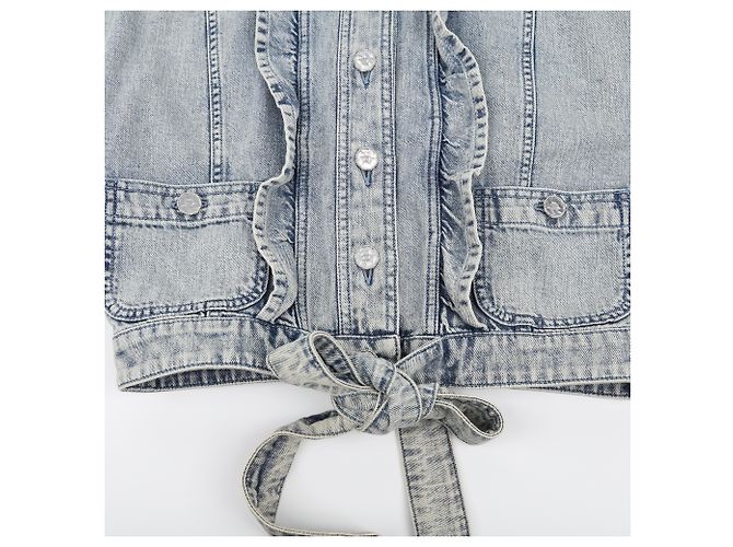 Chanel Crop Denim Jacke Größe - Ansicht 4