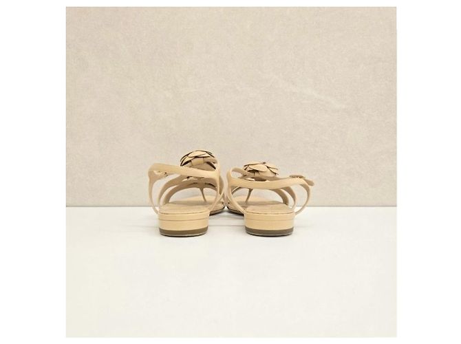 Chanel Sandali a infrascarpa Camellia Beige - vista 11