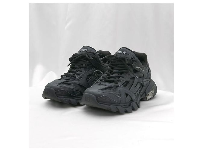 Balenciaga Sneakers Track in gomma e nero - vista 3