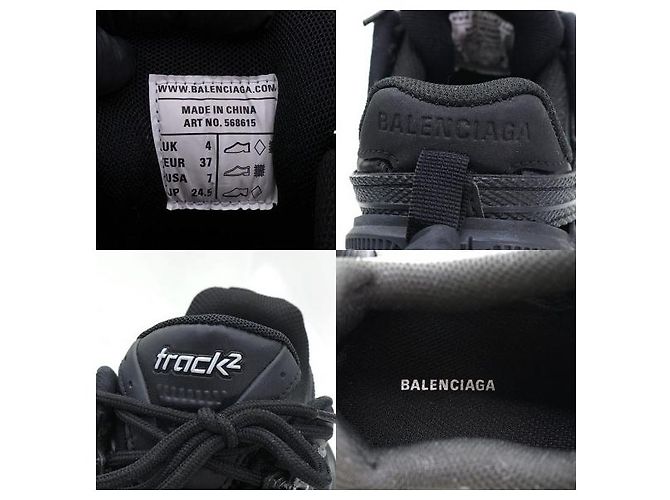 Balenciaga Sneakers Track in gomma e nero - vista 7