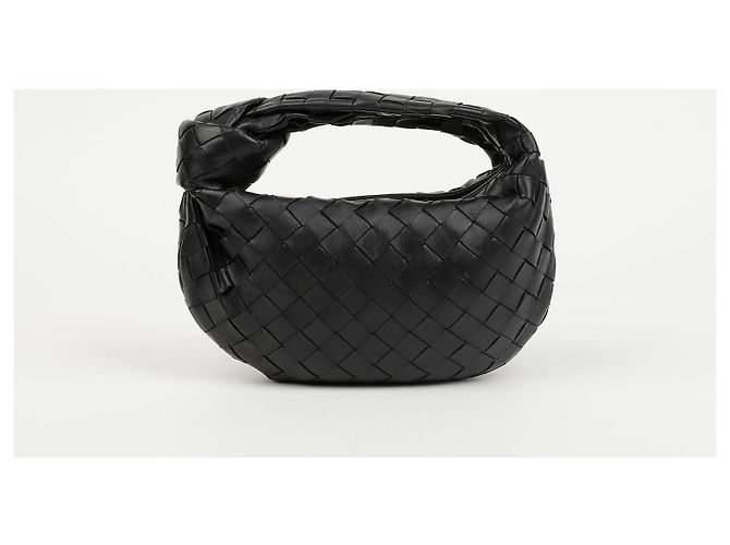 Bottega Veneta Mini borsa Jodie in pelle Nero Oro - vista 2