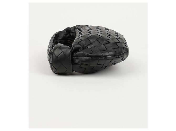 Bottega Veneta Mini borsa Jodie in pelle Nero Oro - vista 4