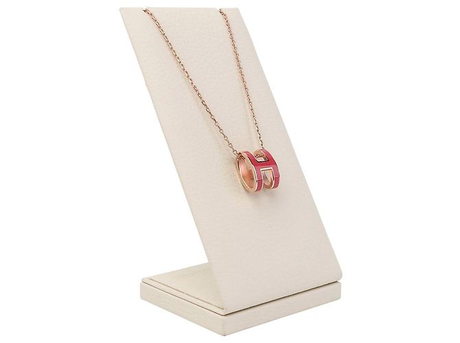 Hermès Collar Pop Large Rose Gold Framboise - vista 2