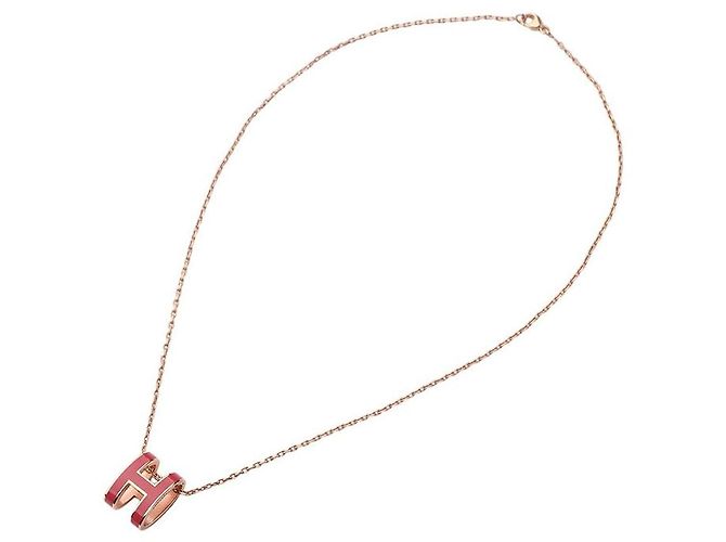 Hermès Collar Pop Large Rose Gold Framboise - vista 3